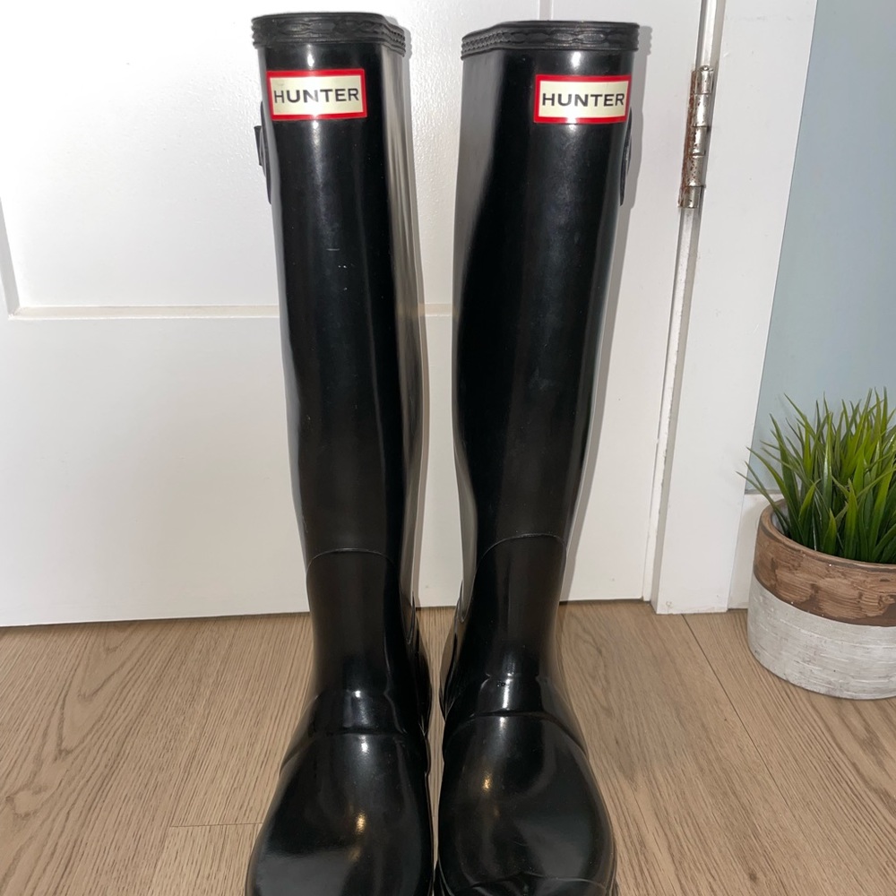 Tall Black Hunter Boots